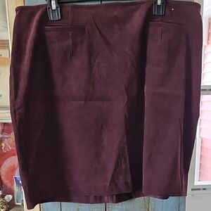 19 Inch Long Suede-like Skirt
